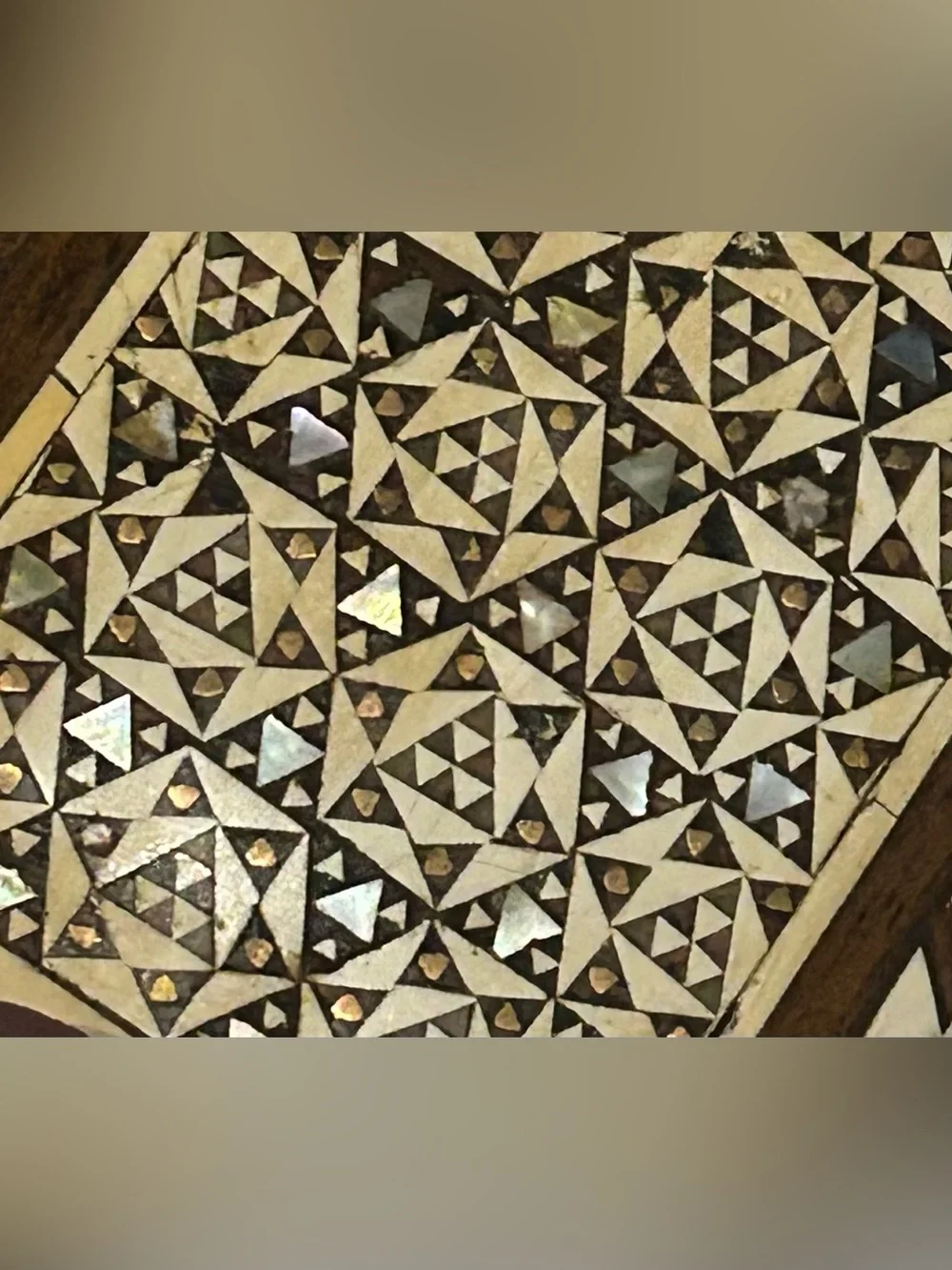 Vintage Middle Eastern Marquetry Jewelry Box